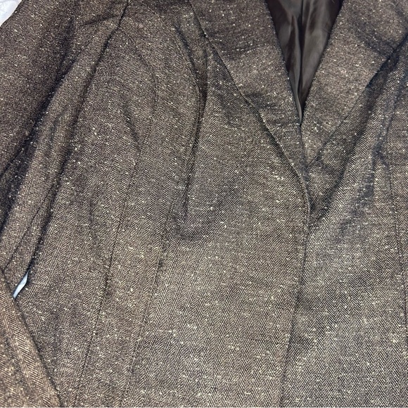 BCX Brown Herringbone Tweed Blazer Jacket | Size Small - Picture 5 of 8